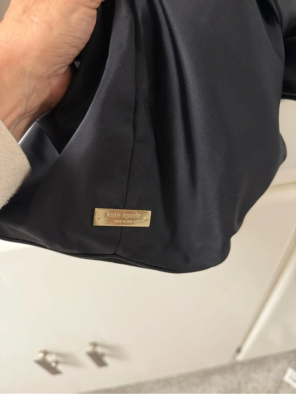 kate spade Black Bow-Accent Shoulder Tote! Very Good Condition!!